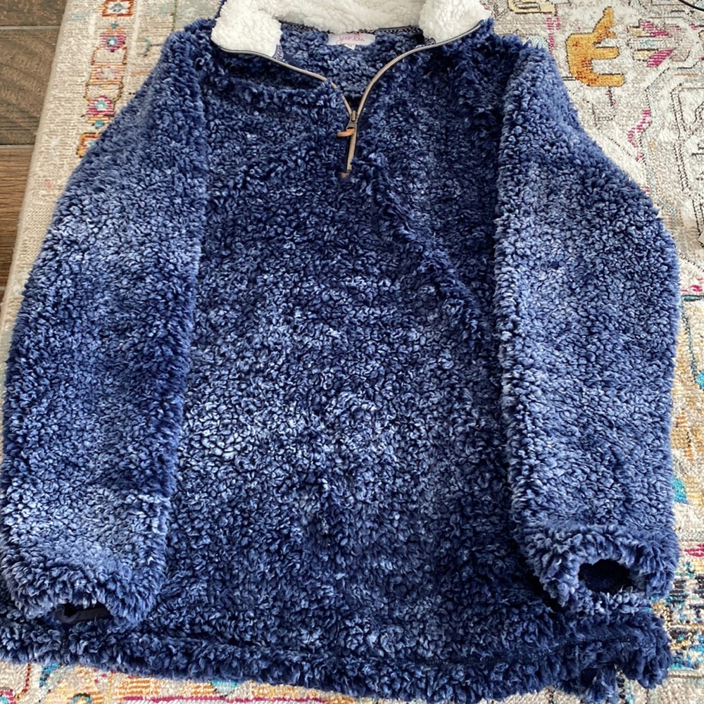 Navy blue Sherpa